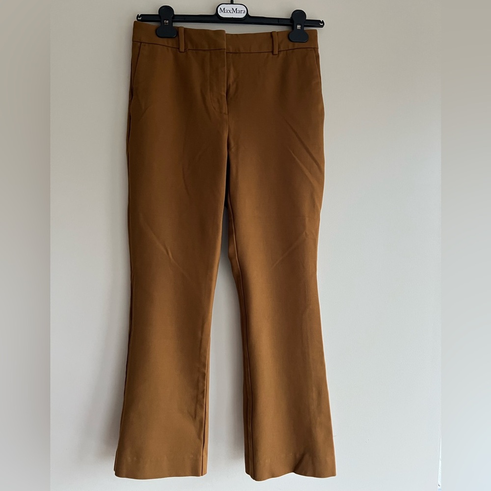 Aritzia Sunday Best Mini Flare Rust Brown Pants Size 4